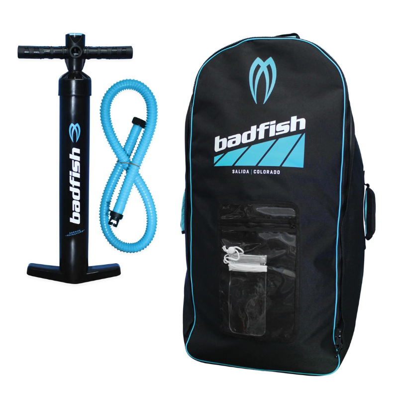 Badfish 9'6” Rivershred Inflatable Paddle Board SUP accessories