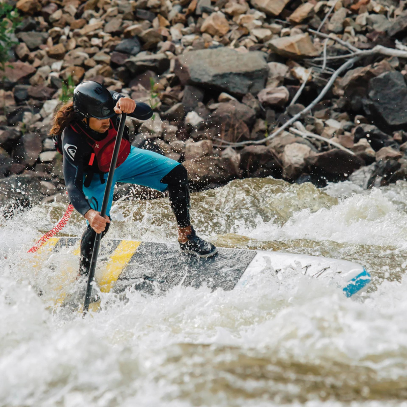 Badfish 9'6” Rivershred Inflatable Paddle Board SUP lifestyle