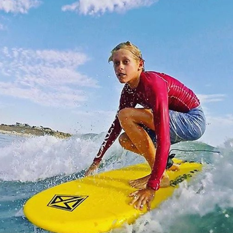 Scott Burke 4'5" Blackball Foam Surfboard Lifestyle