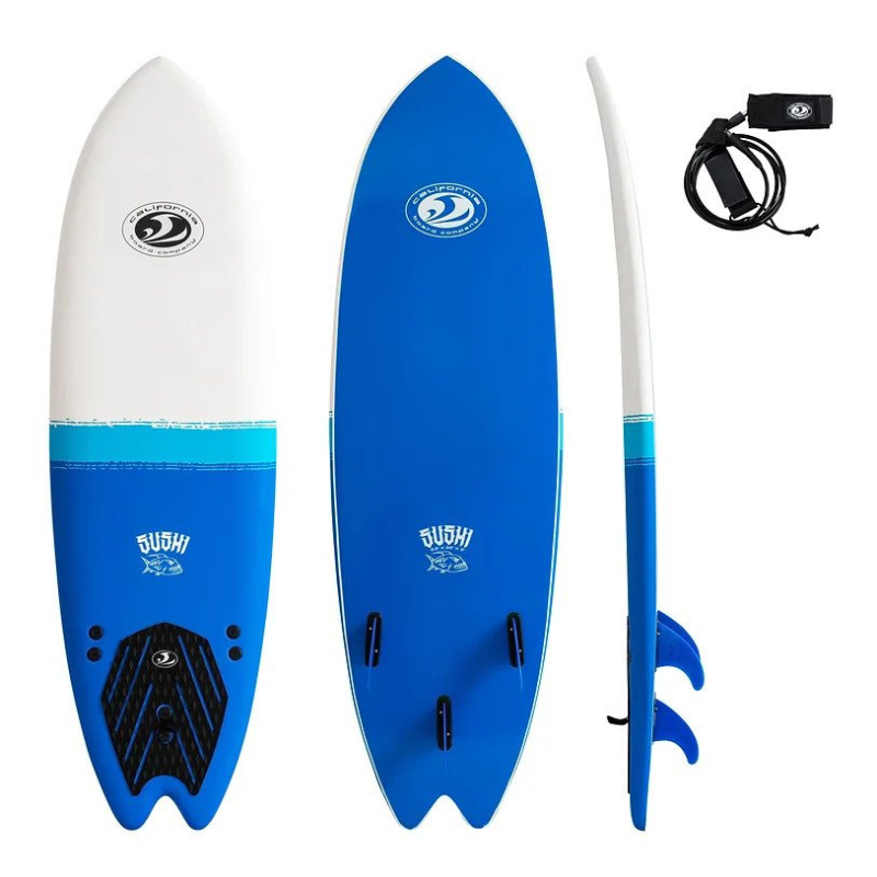 CBC 6'2 Sushi Foam Surfboard Soft Top