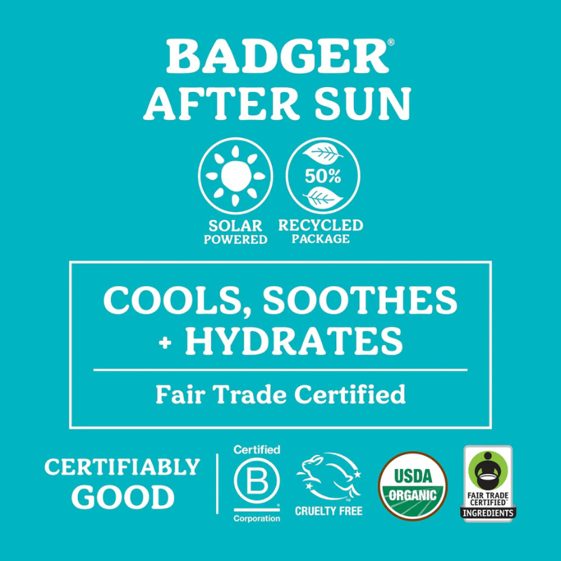 fair tread certificate of Badger 2 oz Coconut After Sun Balm - Organic Skin Moisturizer