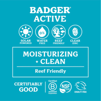 Thumbnail for features of Badger 0.65 oz SPF35 Active Mineral Sunscreen Face Stick