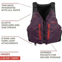 Thumbnail for features of Old Town Riverstream Unisex Foam Life Jacket - Black/Cherry