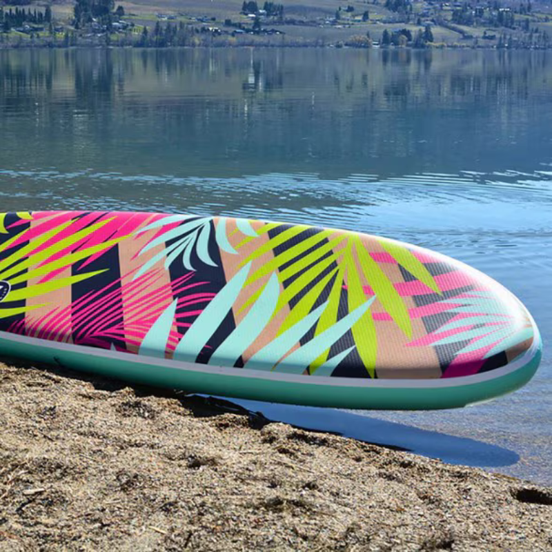 front view of a pop 10'6 Royal Hawaiian Palm iSUP