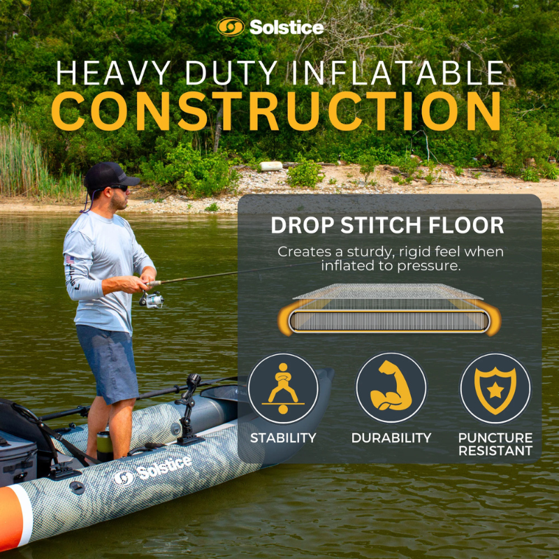 heavy duty construction Scout Inflatable Fishing Kayak