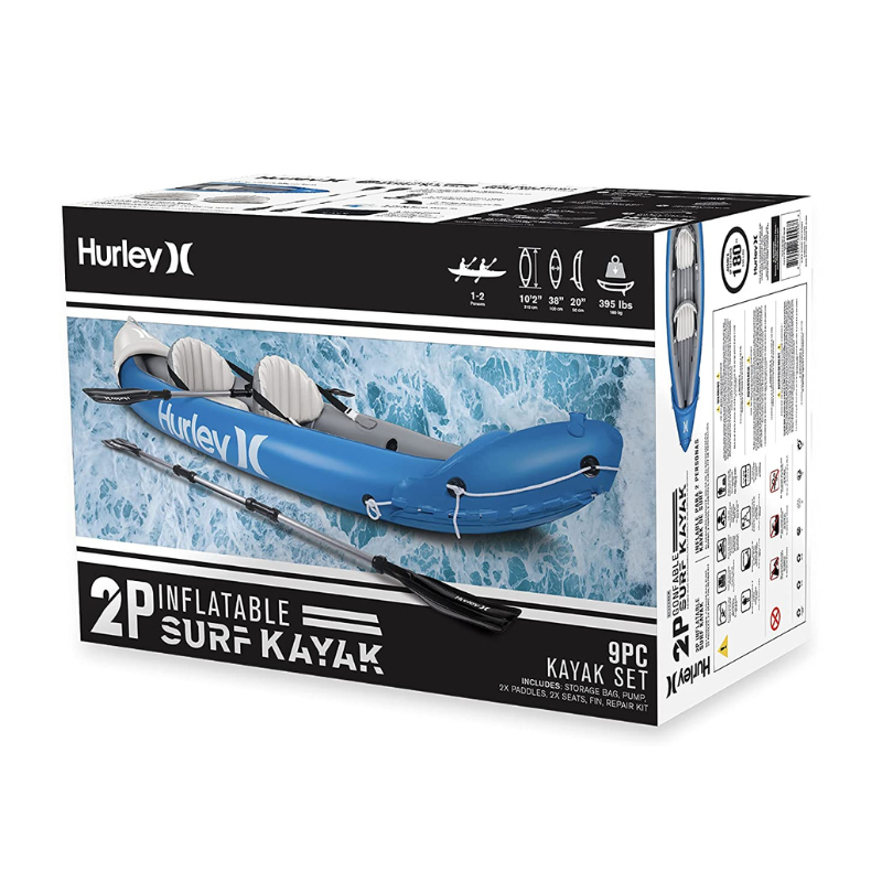 Hurley 10’2” Surf Tandem 2-Person Inflatable Kayak box