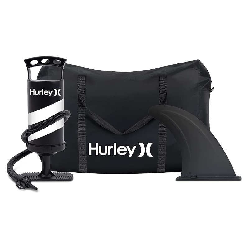 Hurley 10’2” Surf Tandem 2-Person Inflatable Kayak bag fin pump