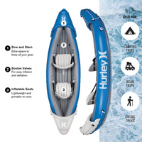 Thumbnail for Hurley 10’2” Surf Tandem 2-Person Inflatable Kayak specs