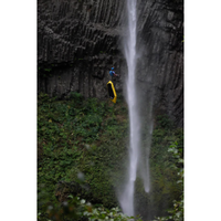 Thumbnail for man climbing with a Nirvana Self Bailing W TiZip Yellow