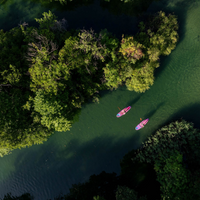 Thumbnail for overview shot of two people on Jobe Aero Lina 10’ Inflatable Paddle Board iSUP 