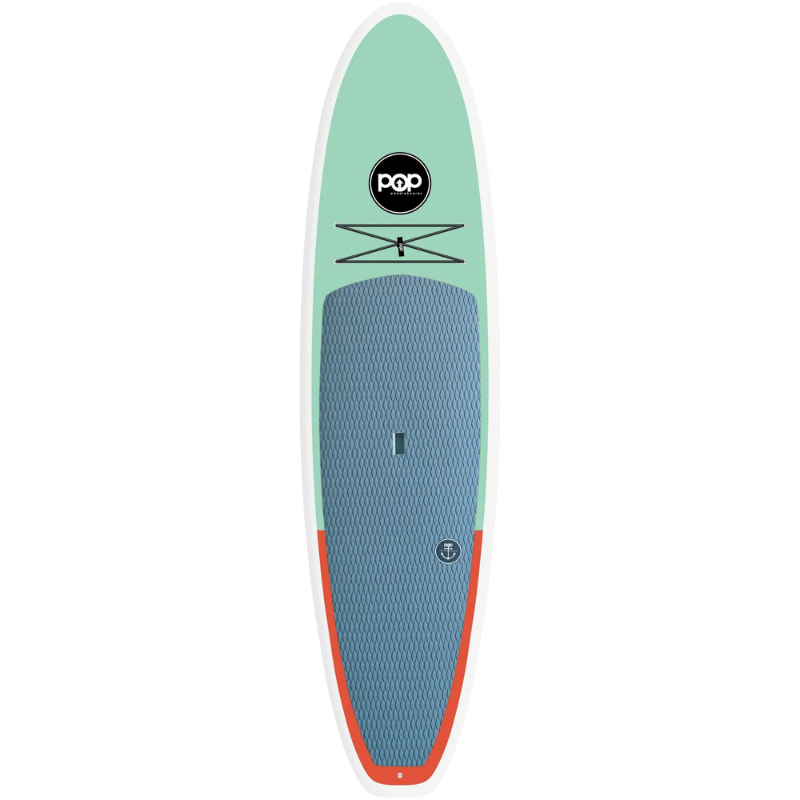 POP Board Co 10’6" Amigo Stand Up Paddle Board SUP - Mint/Coral front