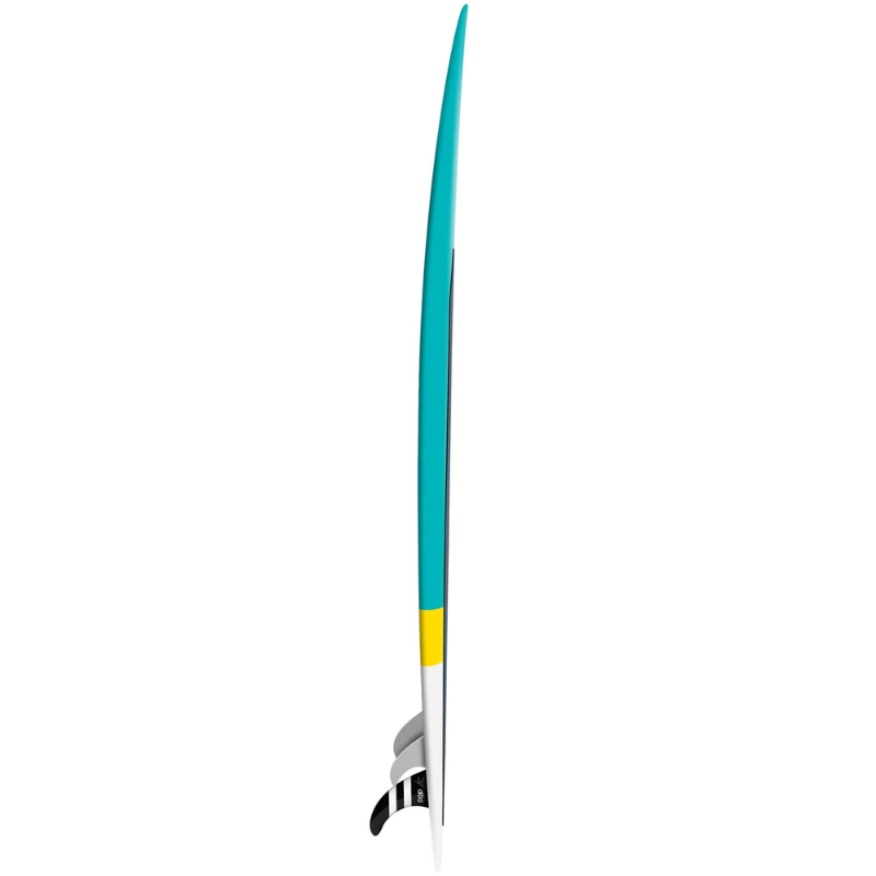 POP Board Co 10'6" Classico Stand Up Paddle Board SUP - Turquoise/Yellow side