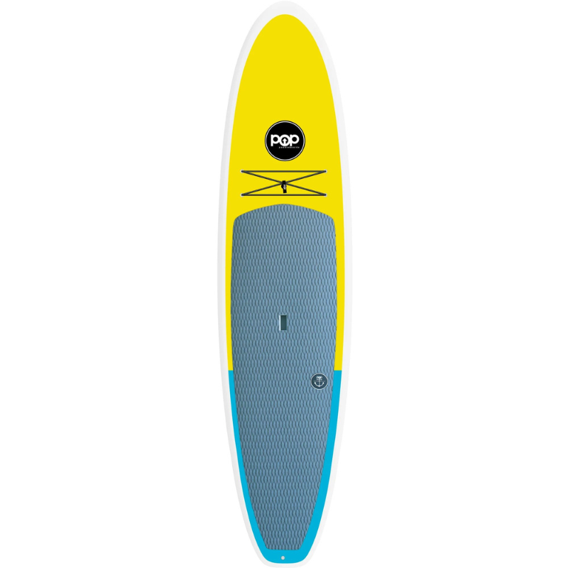 POP Board Co 11’6" Amigo Stand Up Paddle Board SUP - Yellow/Blue front
