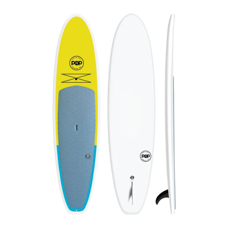 POP Board Co 11’6" Amigo Stand Up Paddle Board SUP - Yellow/Blue
