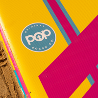Thumbnail for POP Board Co 11' Yacht Hopper Paddle Board Inflatable SUP - Turquoise/Pink/Yellow EVA traction