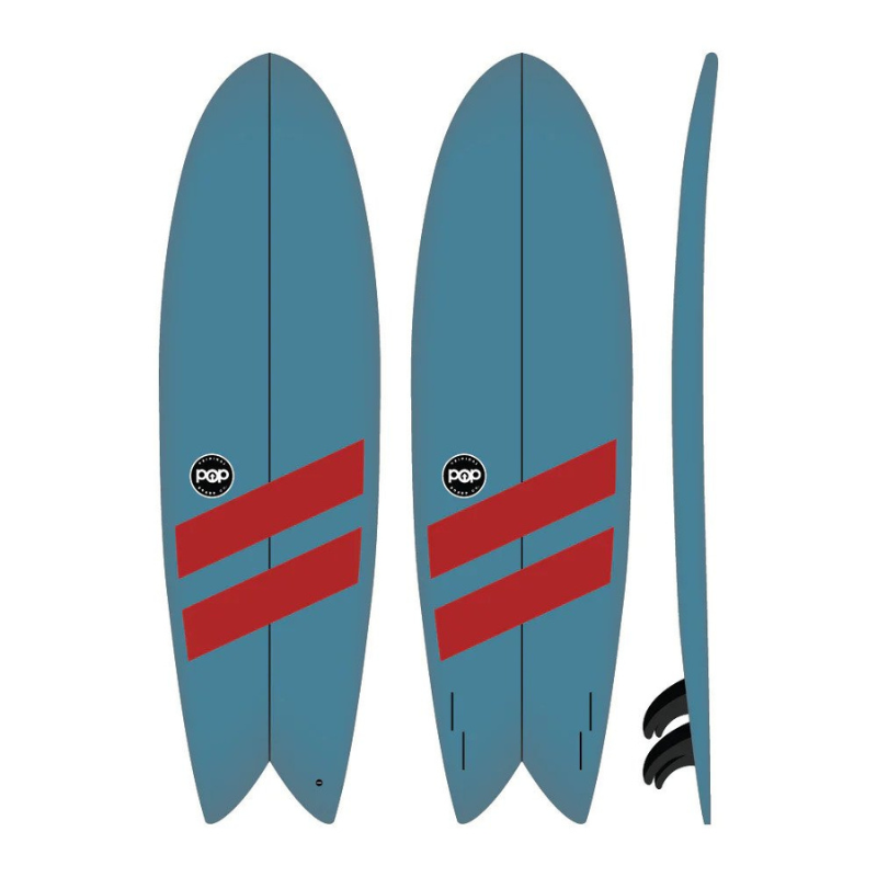 POP Board Co 5’10" Battle Fish Surfboard package
