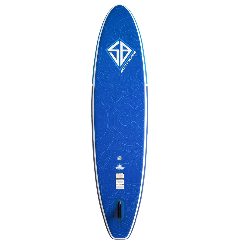 Scott Burke 11' Quest Inflatable Paddleboard SUP back