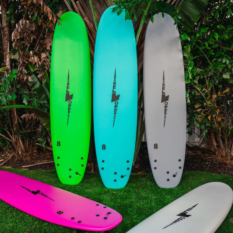Surfboard Trading Co. 8' Foam Surfboard - Aqua | Good Wave Surfboard Trading Co. 8' Foam Surfboard - Aqua | Good Wave