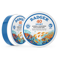 Thumbnail for two Badger SPF 40 Sport 2.4 oz Mineral Sunscreen Tin