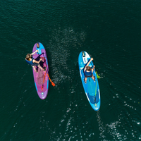 Thumbnail for two people on Jobe Aero Yarra 10’6” Inflatable Paddle Board iSUP 