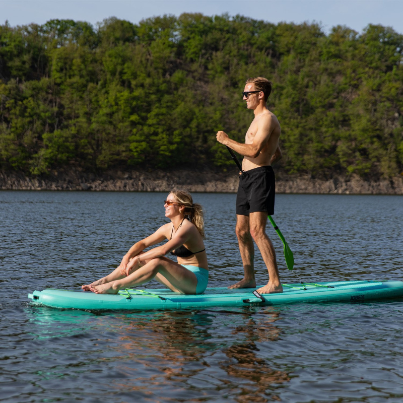 two person on a Jobe Aero Loa 11’6” iSUP
