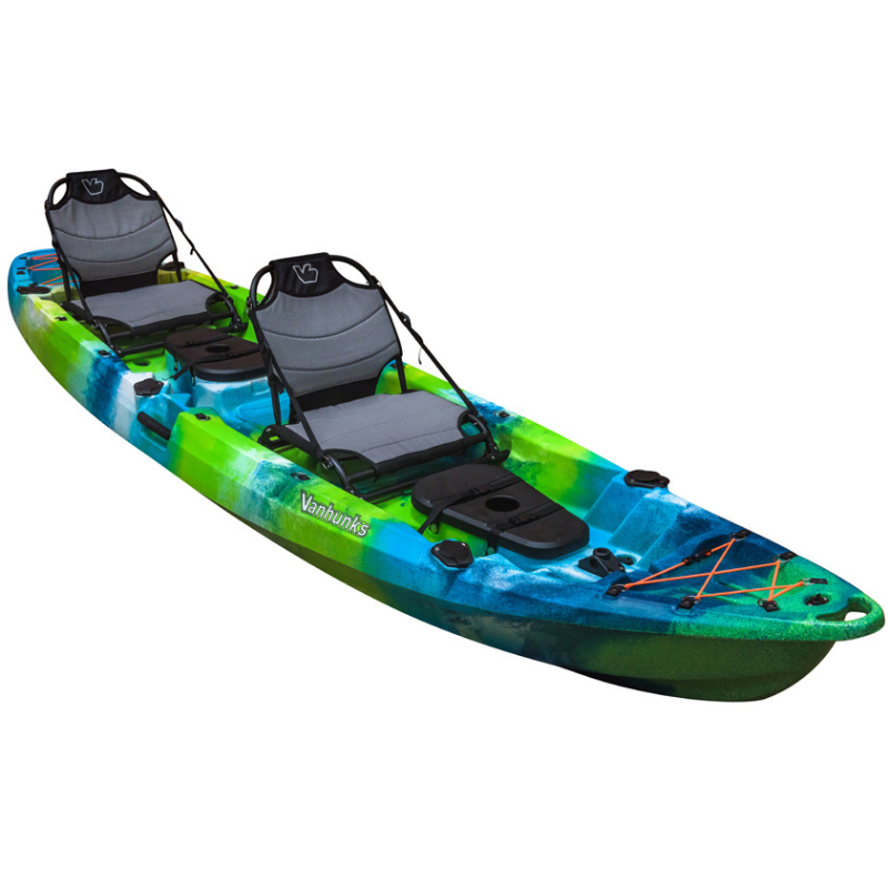 Vanhunks 12' Bluefin Tandem Fishing Kayak, Aqua Green