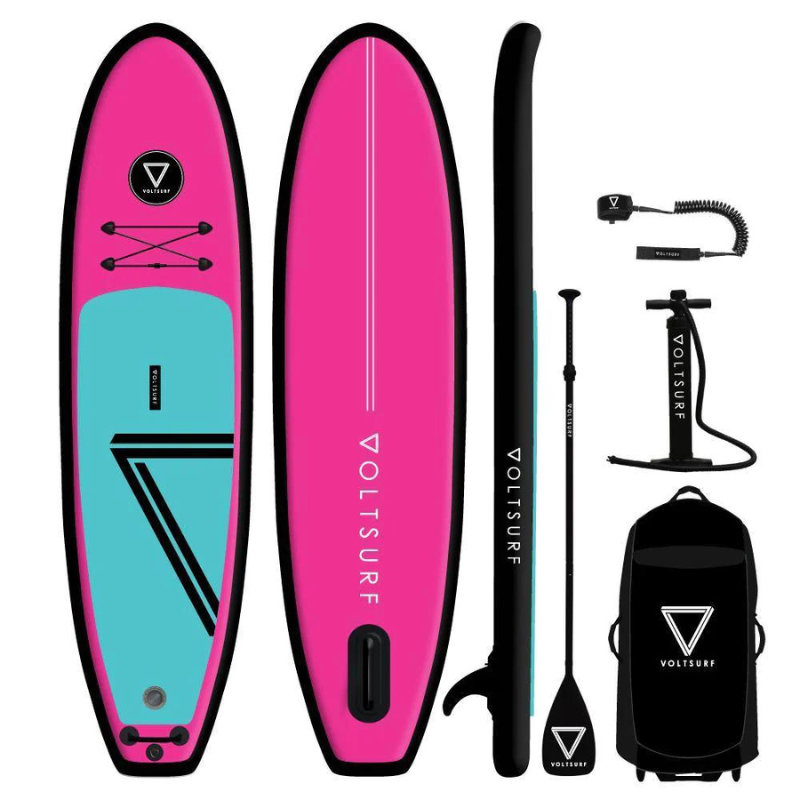 Voltsurf 10' Class Act Stand Up Paddle Board Inflatable SUP - Black Rail - Good Wave
