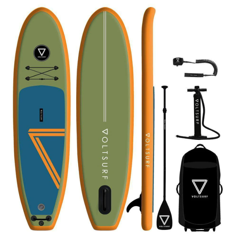 Voltsurf 10' Class Act Stand Up Paddle Board Inflatable SUP - Orange Rail - Good Wave