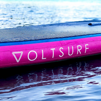 Thumbnail for Voltsurf 10' Class Act Stand Up Paddle Board Inflatable SUP - Pink Rail - Good Wave