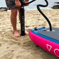 Thumbnail for Voltsurf 11’0 Rover Stand Up Paddle Board Inflatable SUP - Black Rail - Good Wave