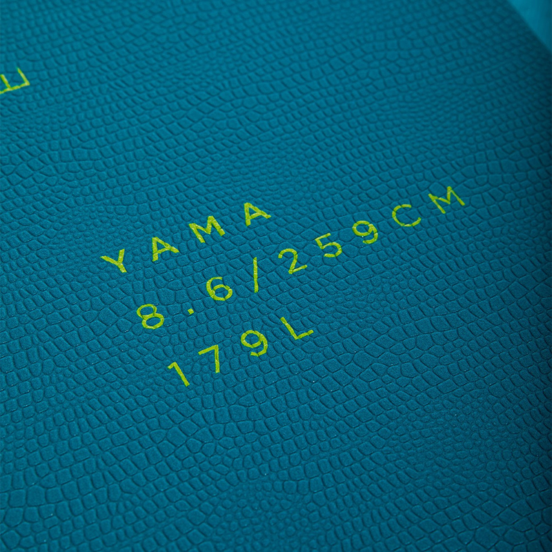 yama 8.6 in a Jobe Aero Inflatable Paddle Board