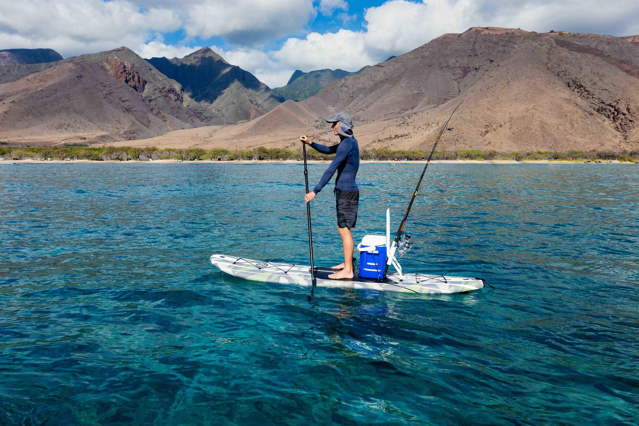 The Fishy Handcrafted Wood SUP w/ Paddle