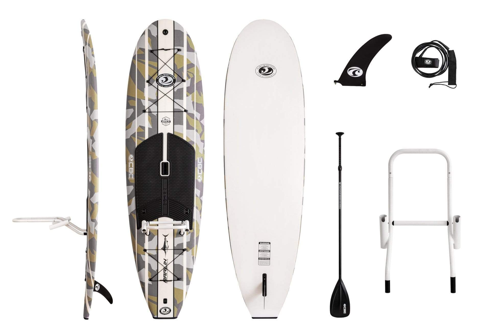 CBC 10' Marlin Fishing Paddleboard SUP Package w/ Rod & Gear Rack