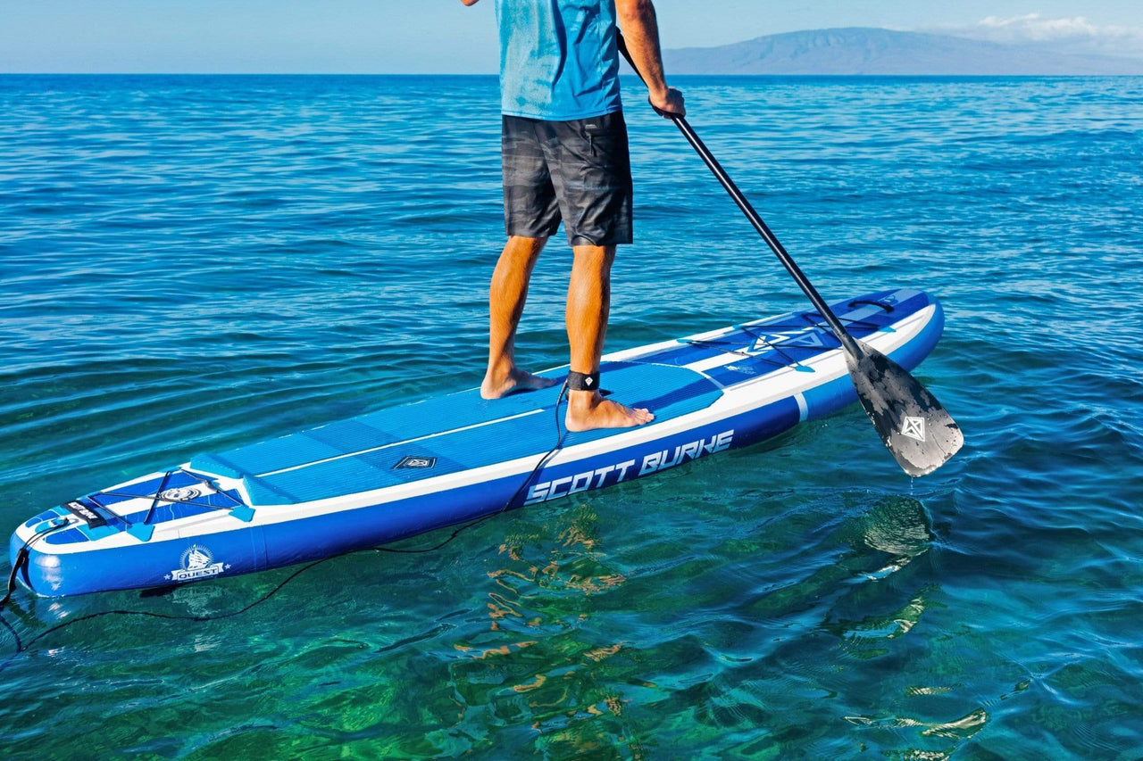 Scott's Inflatable POP Board Co 11' Inflatable SUP – Yellow/Turquoise