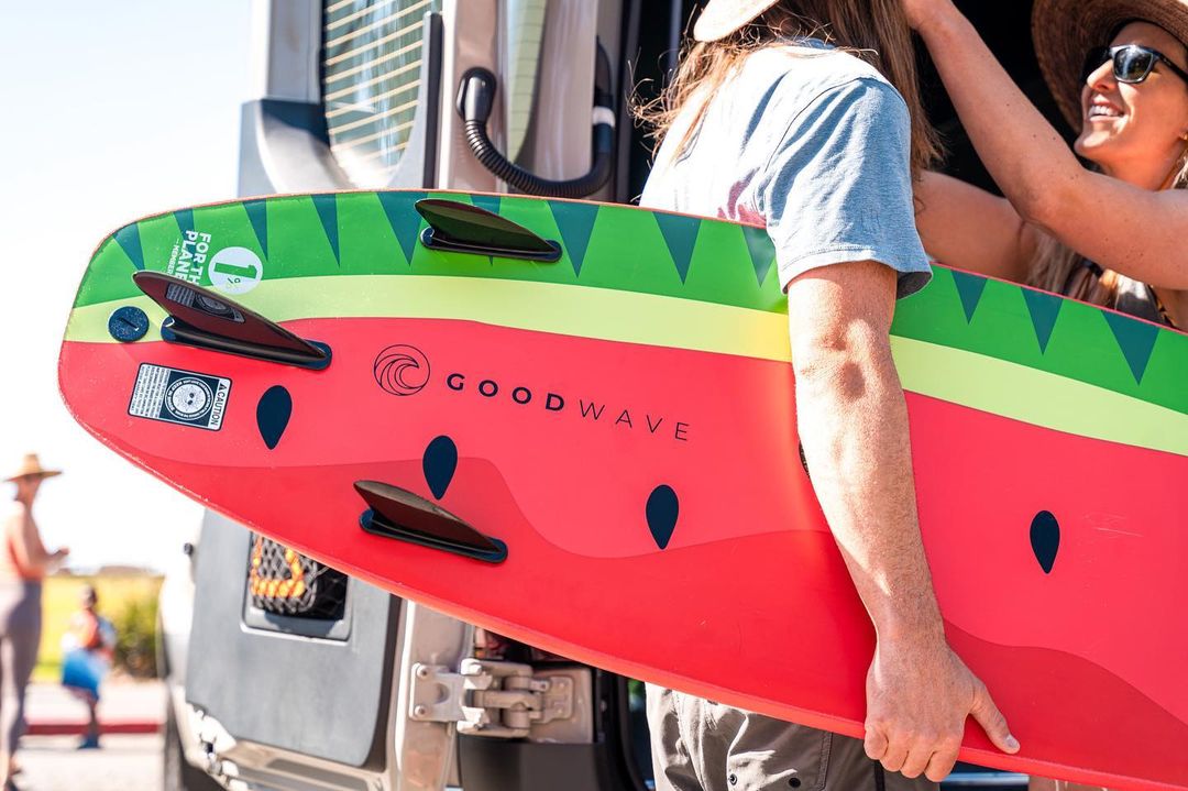 Good Wave Fruities Foam Surfboard - Watermelon 5'6" - Good Wave