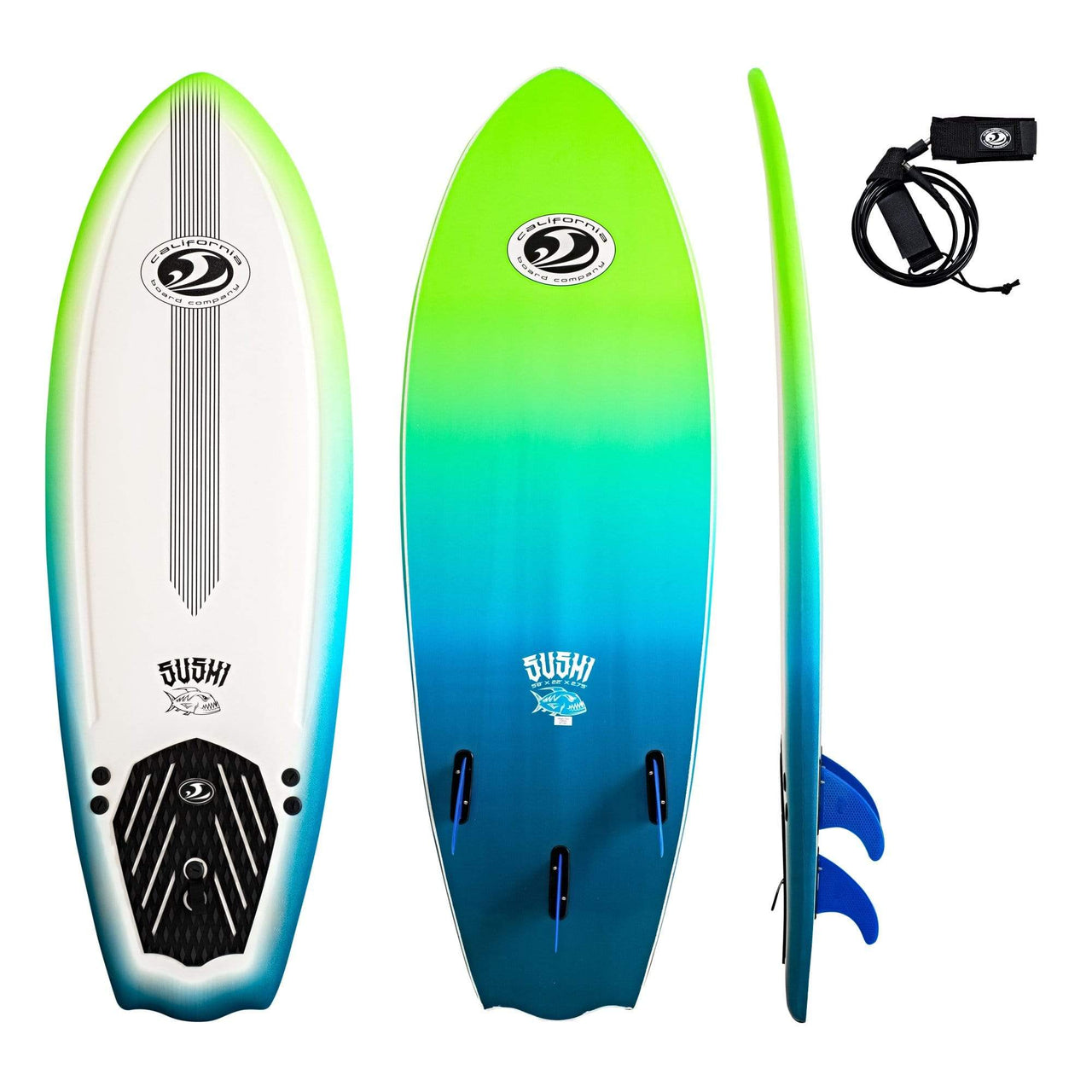 CBC 5'8" Sushi Foam Surfboard Soft Top - Good Wave