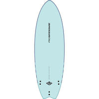 Thumbnail for Bottom of 6'6 Progressive Soft Top Fish Surfboard