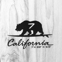 Thumbnail for 7' CBC Classic Wood Graphic Foam Surfboard dimensions