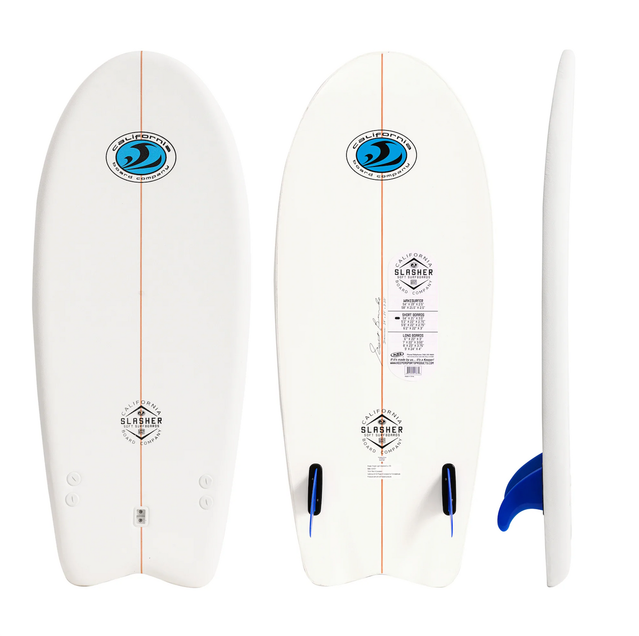 CBC 54" Slasher Black Ball Foam Surfboard - Good Wave