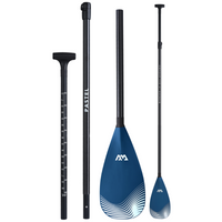 Thumbnail for Aqua Marina  PASTEL 2023 Adjustable Hybrid Fiberglass/Carbon SUP Paddle Navy 3 part front