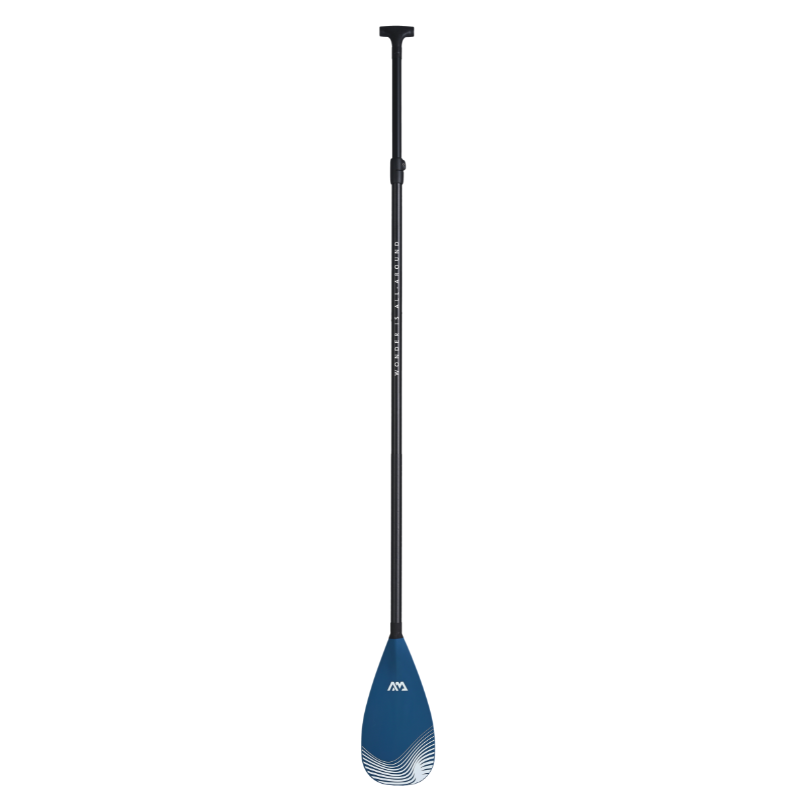 Aqua Marina  PASTEL 2023 Adjustable Hybrid Fiberglass/Carbon SUP Paddle Navy front details