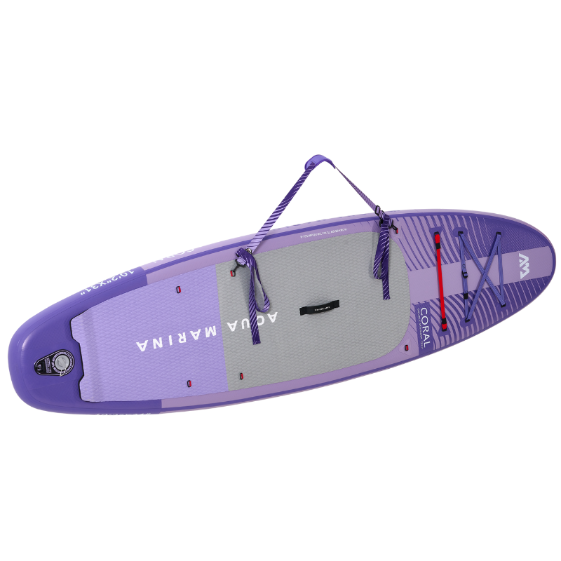 Aqua Marina 10’2” Coral 2023 Inflatable Paddle Board All-Around Advanced Night Fade Carrying Strap