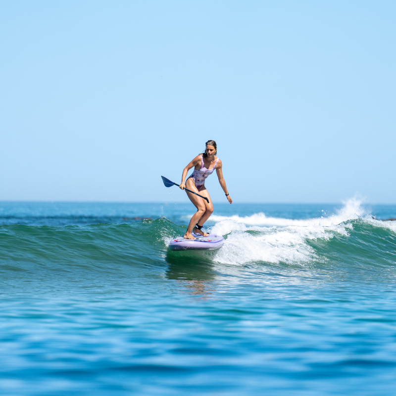 Aqua Marina 10’2” Coral 2023 Inflatable Paddle Board All-Around Advanced Night Fade in action