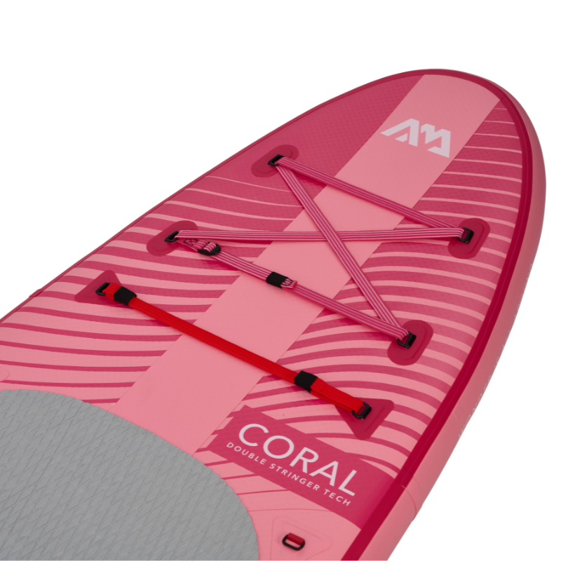 Aqua Marina 10’2” Coral 2023 Inflatable Paddle Board All-Around Advanced Raspberry bungee system