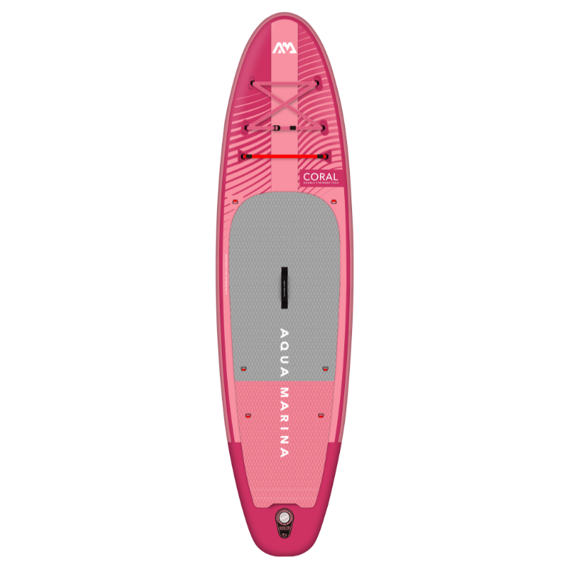 Aqua Marina 10’2” Coral 2023 Inflatable Paddle Board All-Around Advanced Raspberry front