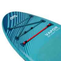 Thumbnail for Aqua Marina 10’4” Vapor 2023 Inflatable Paddle Board SUP red strap bungee system