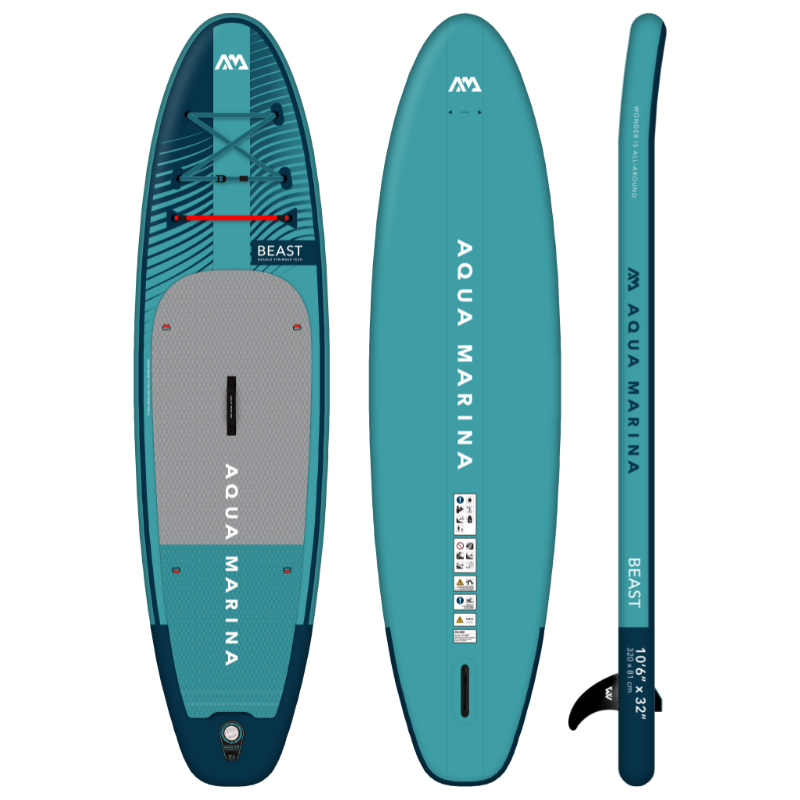 Aqua Marina 10'6” Beast 2023 Inflatable Paddle Board All-Around Advanced SUP  | Good Wave