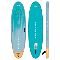 Thumbnail for Aqua Marina 10’8” Dhyana 2023 Fitness Inflatable SUP front side back view