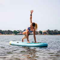 Thumbnail for Aqua Marina 10’8” Dhyana 2023 Fitness Inflatable SUP in action