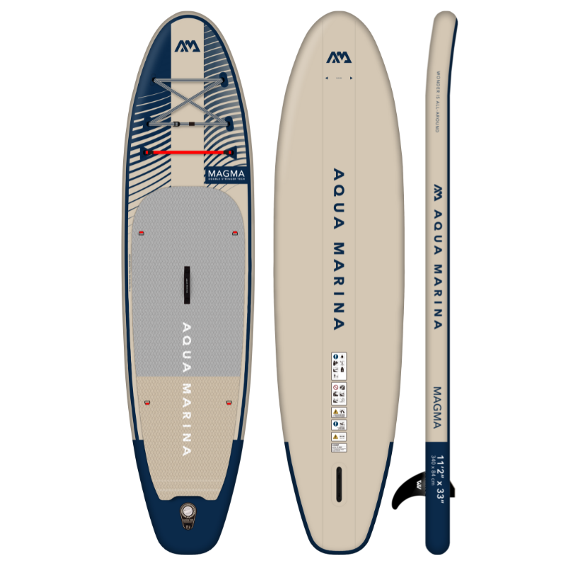 Aqua Marina 11’2” Magma 2023 Inflatable Paddle Board All-Around Advanced front back side view